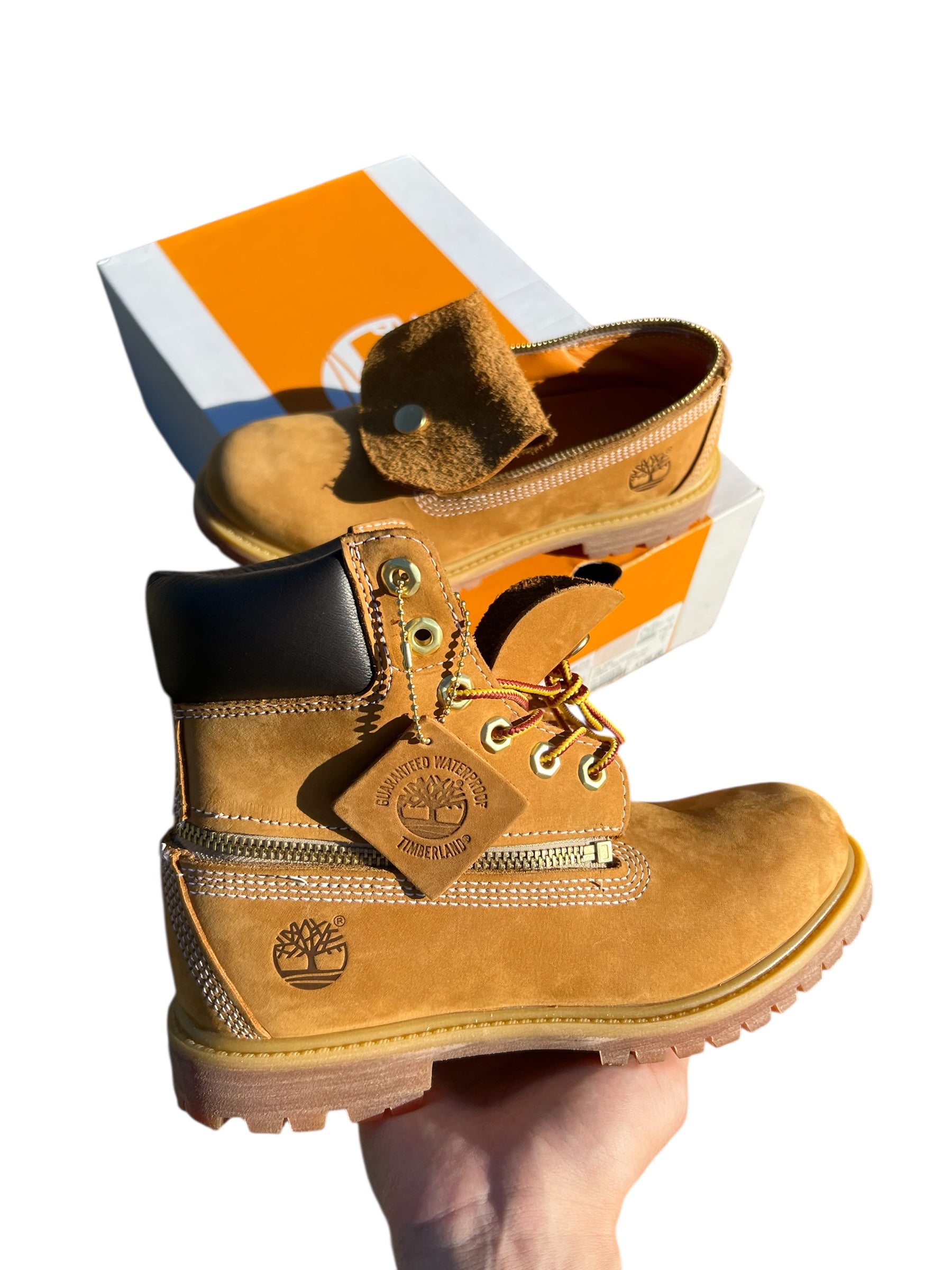 - Convertible Timbs / wheat