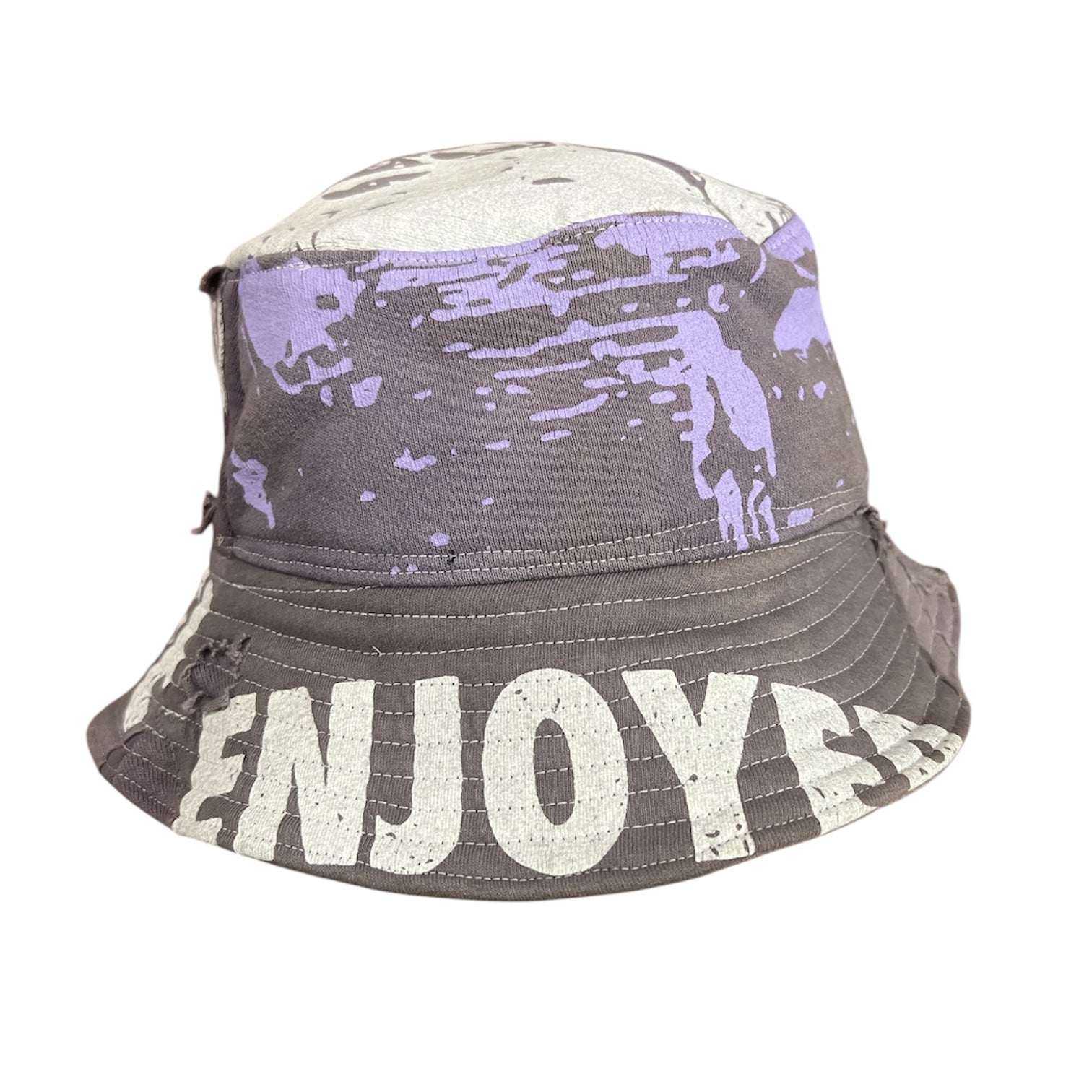 1/1 Life enjoyer patchwork bucket hat