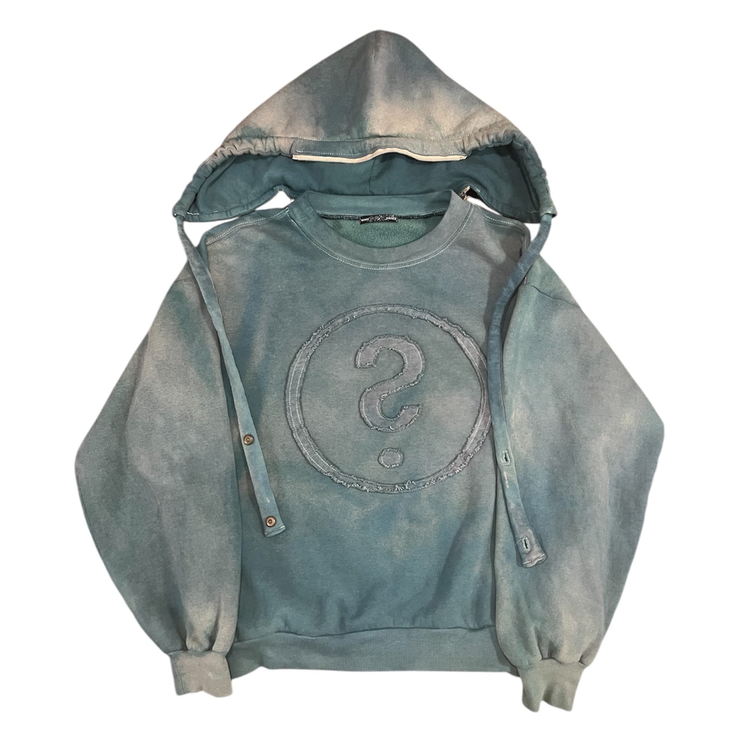1/1 Zip off after hood/sidebag hoodie (sunfaded green) (XL)