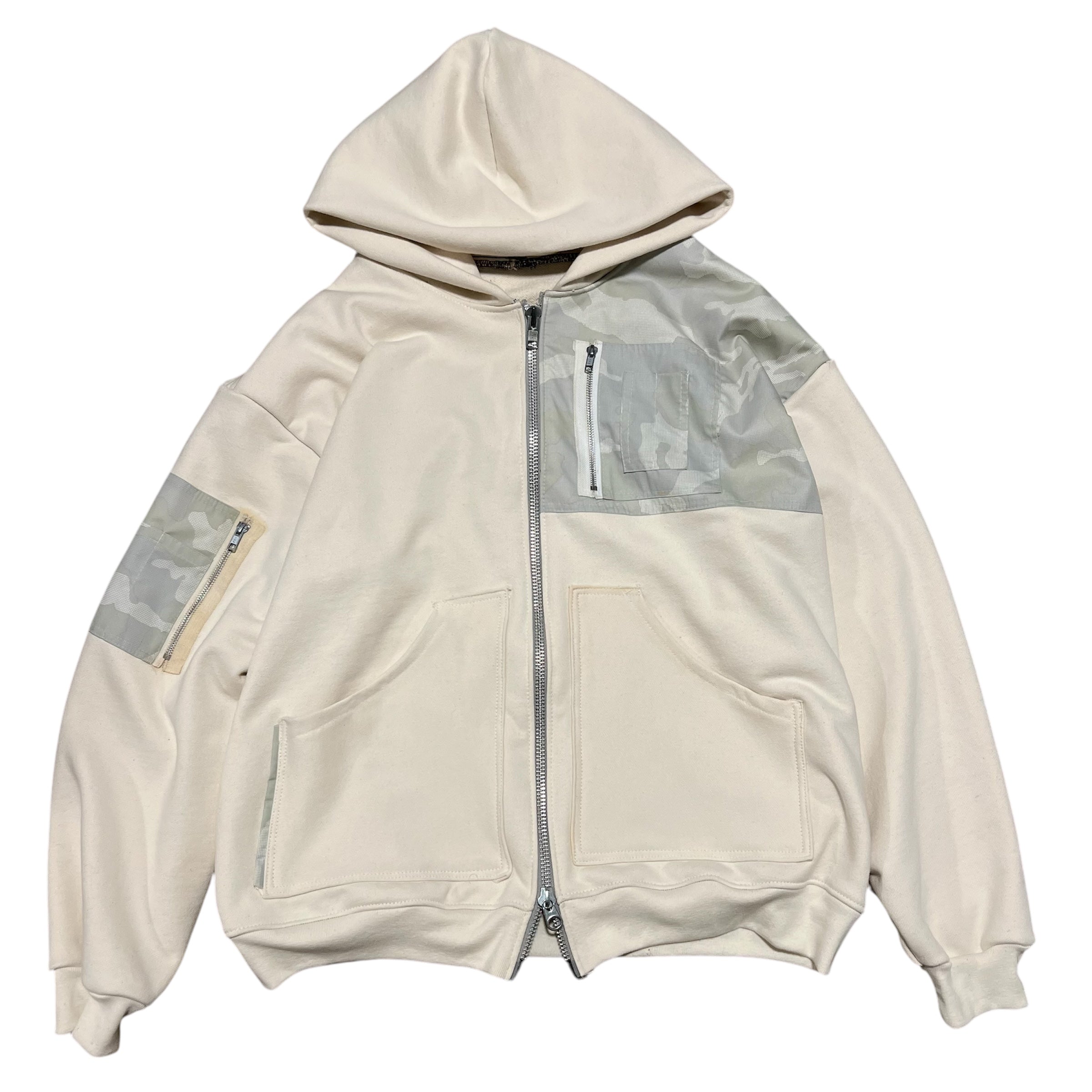 Hybrid zip up hoodie