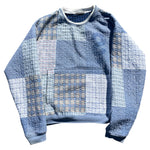 Vintage Quilt hood/bag sweatshirt