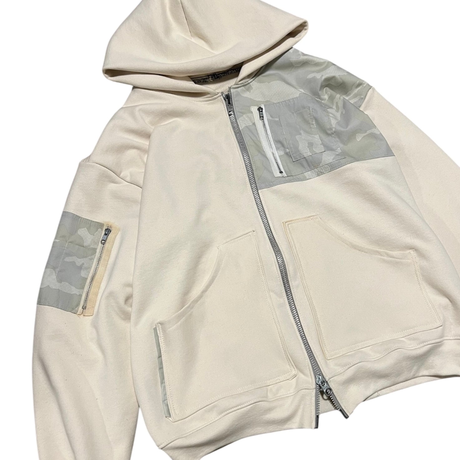 Hybrid zip up hoodie