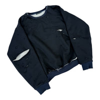 Thrashed double layer hoodie (with removable hood)